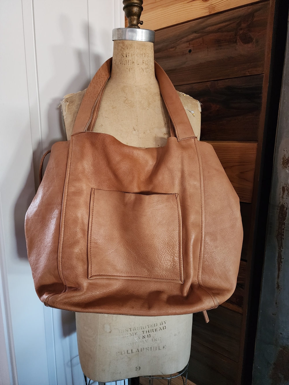 Viola Castellani Leather Shoulder Bag Classic Tote